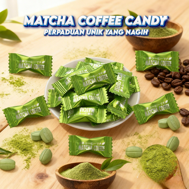 Jual Permen Matcha Coffee Viral Bebas Gula Rasa Matcha Yang Nikmat ...