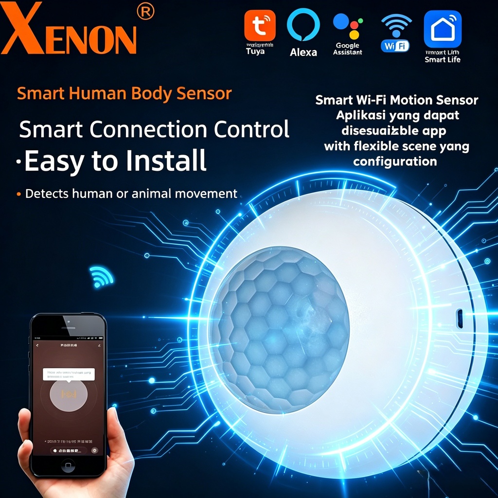 Jual Sensor WiFi Cerdas, Sensor Gerak Inframerah Pasif (PIR), Detektor ...
