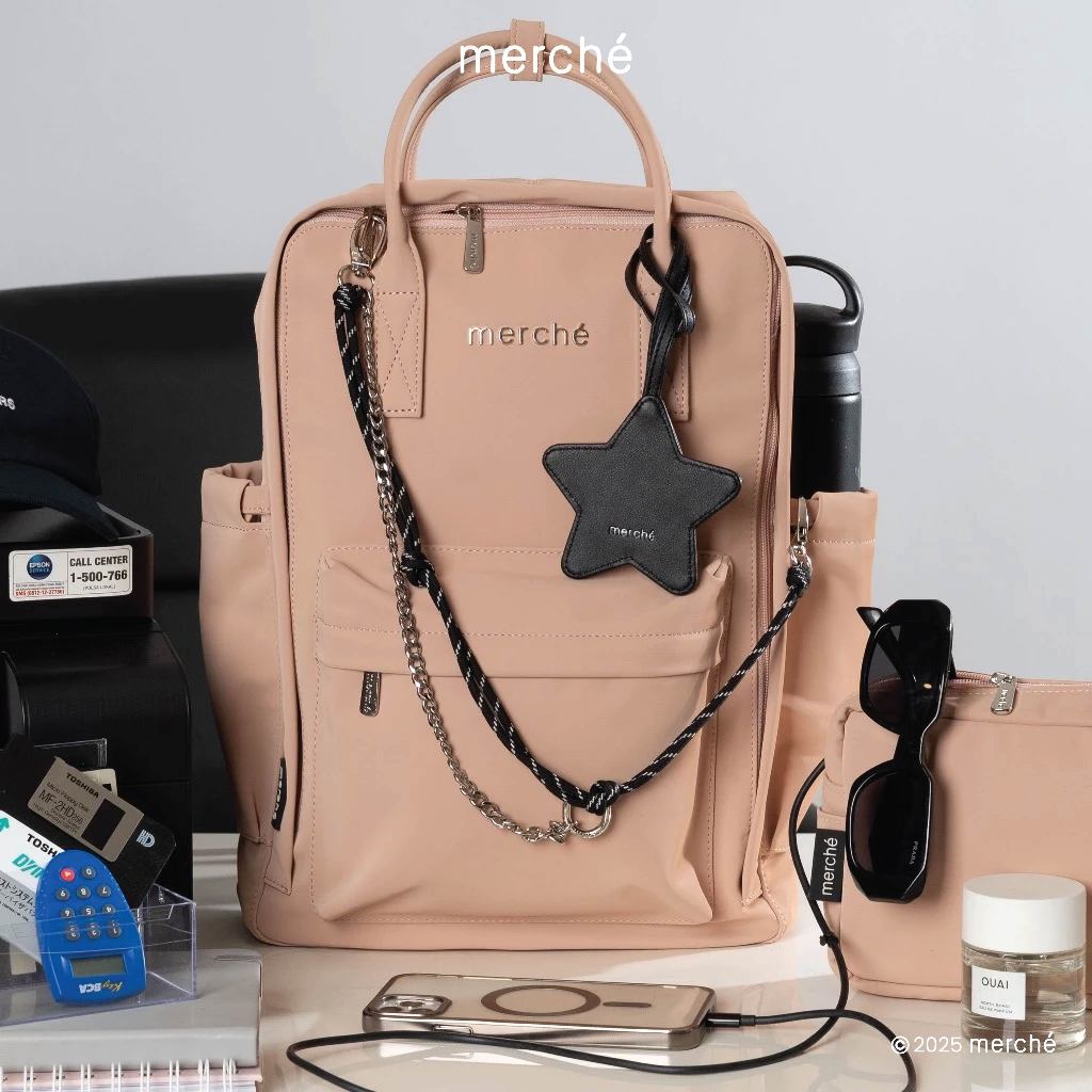 Jual Merche Tas Wanita Backpack Bree Maxi Black Label | Shopee Indonesia