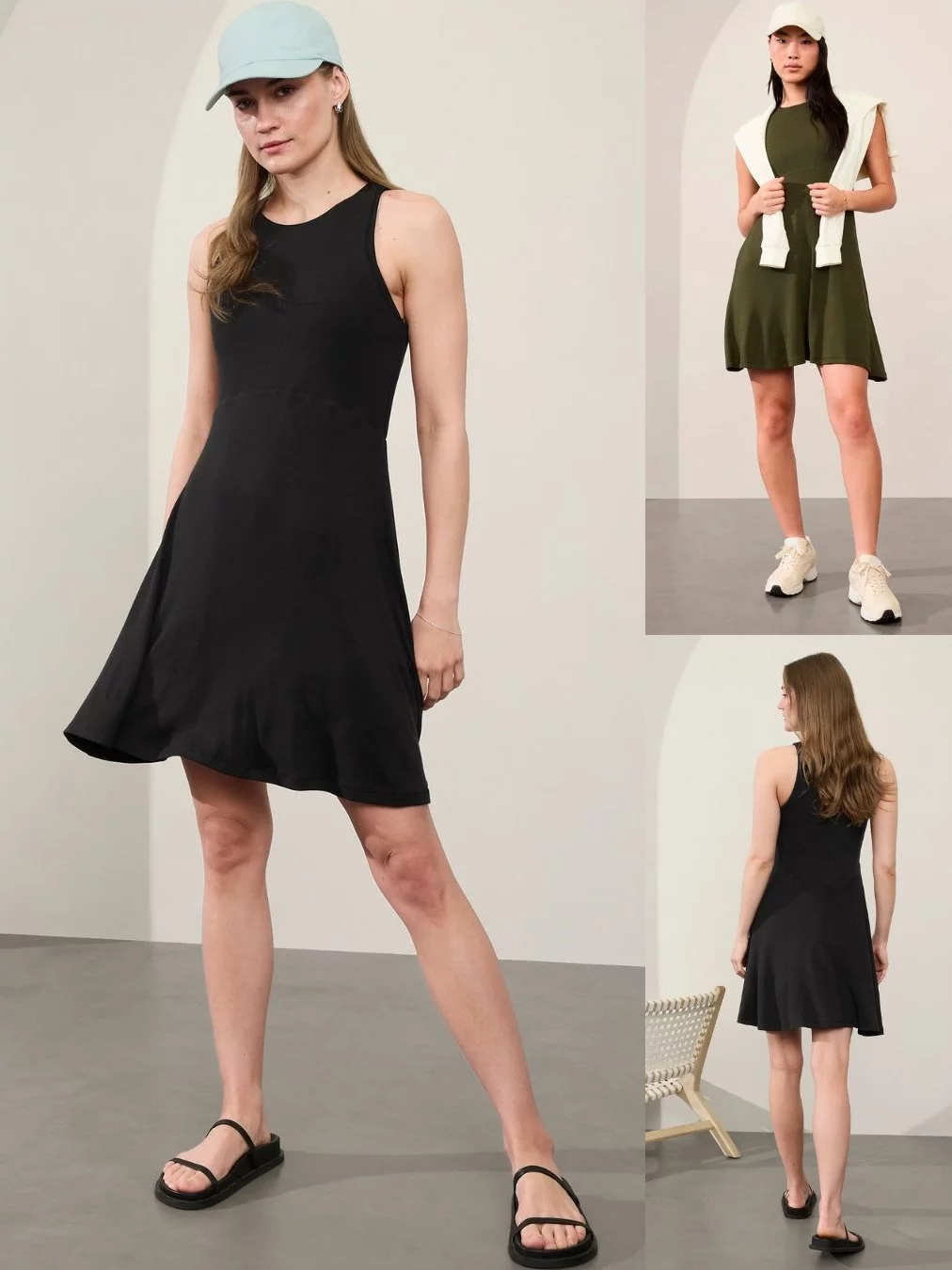 Dress Pendek Wanita Fit and Flare ATH Sport Casual Rib Dress - 2295