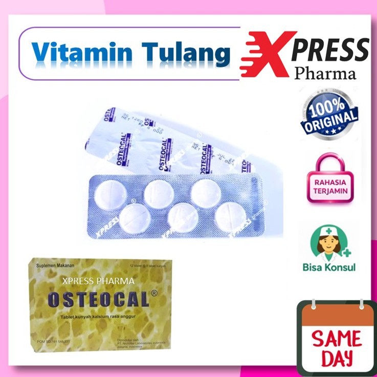 Jual XPRESS ! Osteocal Kalsium Vitamin Tulang Oste Osteo Tablet ...