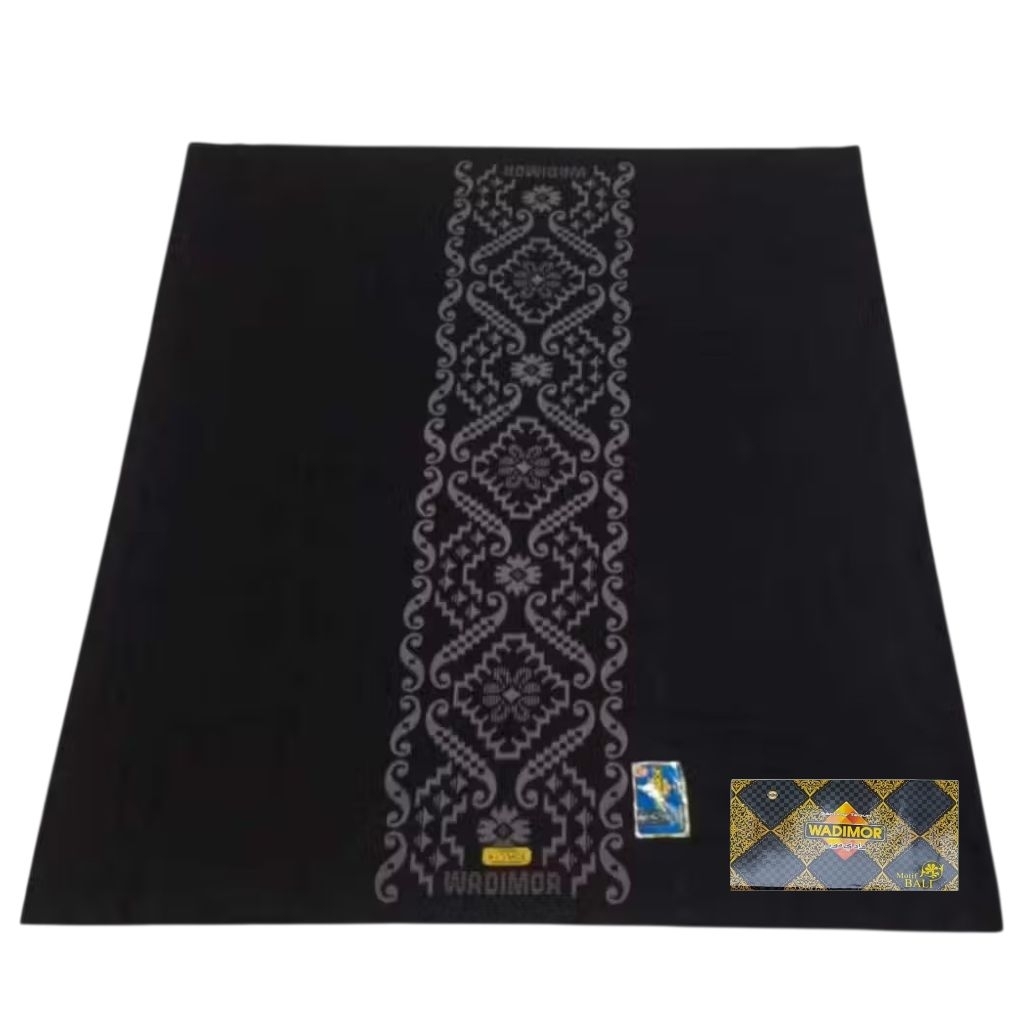 Wadimor Sarung Dewasa Hitam Kembang Bali