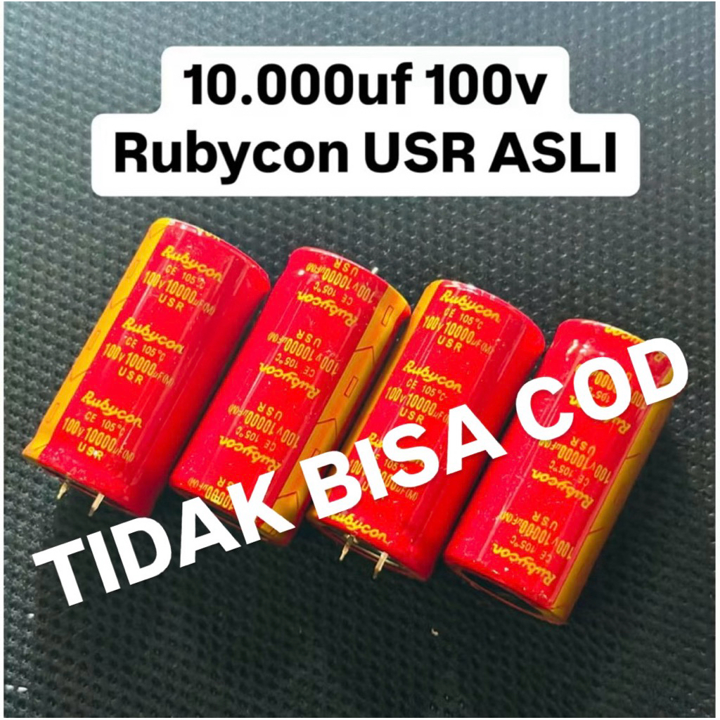 Jual ELCO RUBYCON 10000uf 100V USR MERAH ORI | Shopee Indonesia