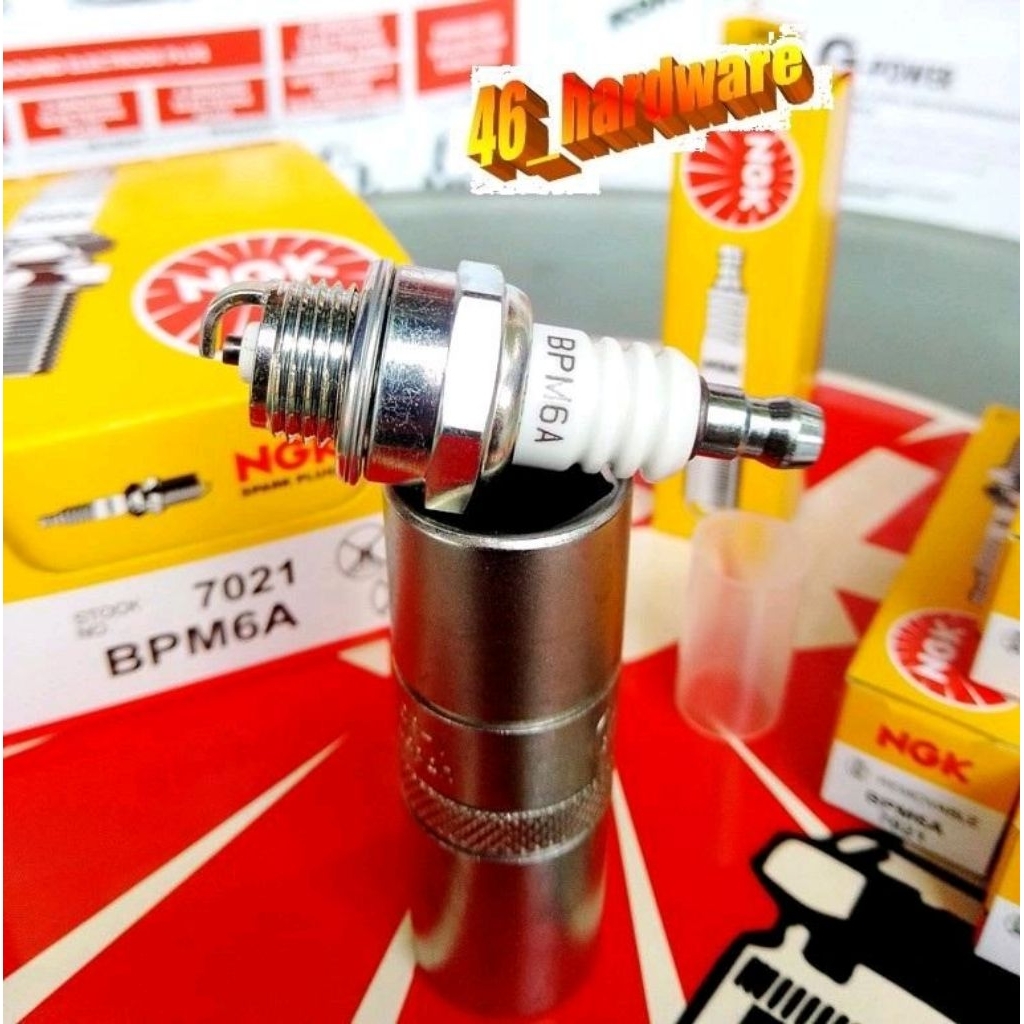 Jual HARGA PER 1 PCS BUSI NGK BPM6A MOTOR KECIL MESIN POTONG RUMPUT ...