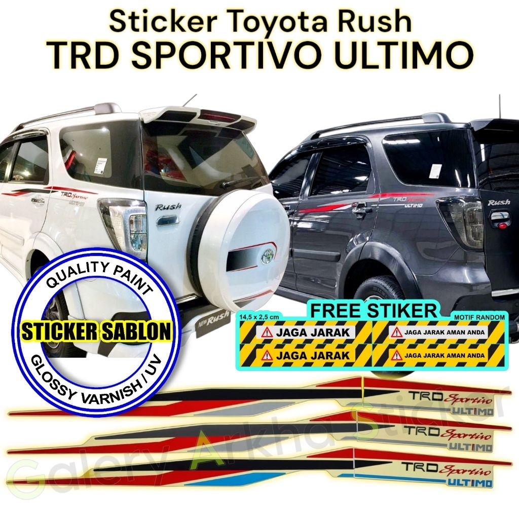 Jual Sticker TRD Sportivo Ultimo Variasi Body Samping | List Stiker ...