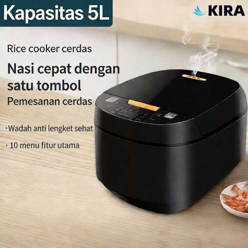 Jual KIRA 5L Rice Cooker Kapasitas Besar Penanak Nasi Multifungsi ...