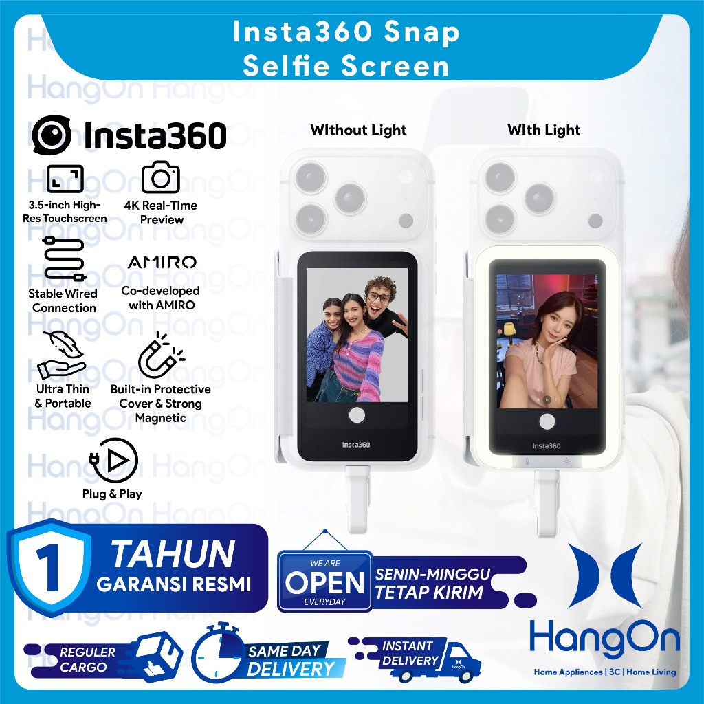 Jual Insta360 Snap Selfie Screen with Light Layar Mirroring Handphone 3 ...
