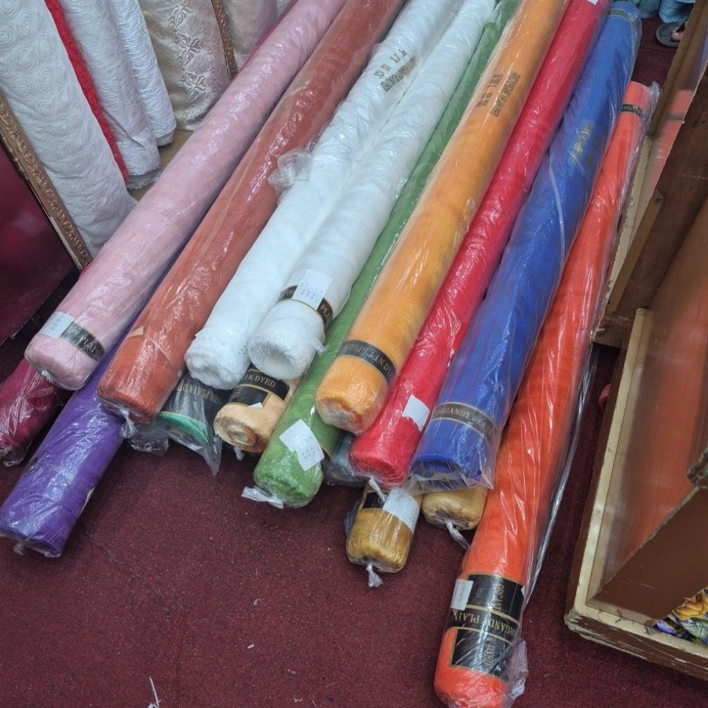 Jual Organdy/ Organdi/Kain kaca lebar 1.5m*Harga setengah meter ...