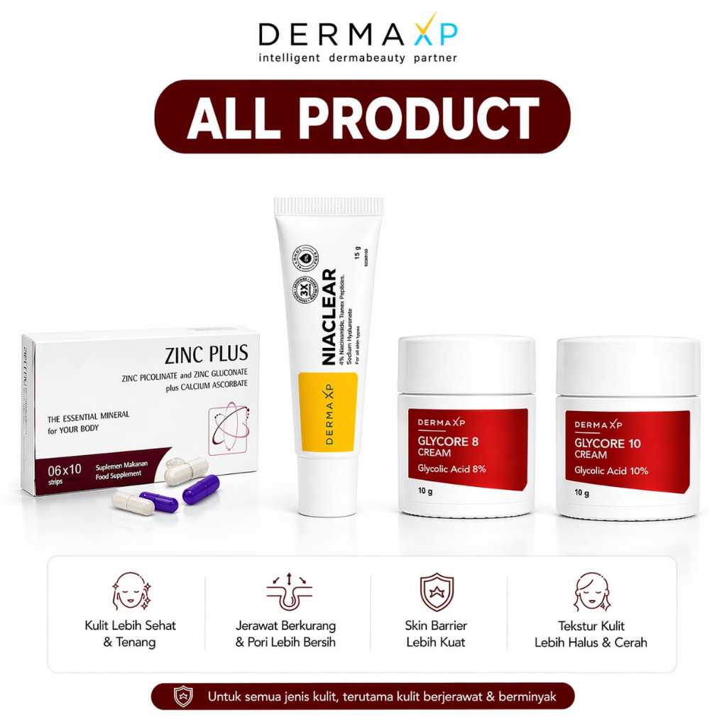 Jual DERMA XP - Bundling Niaclear Glycore Zinc Plus All Product ...