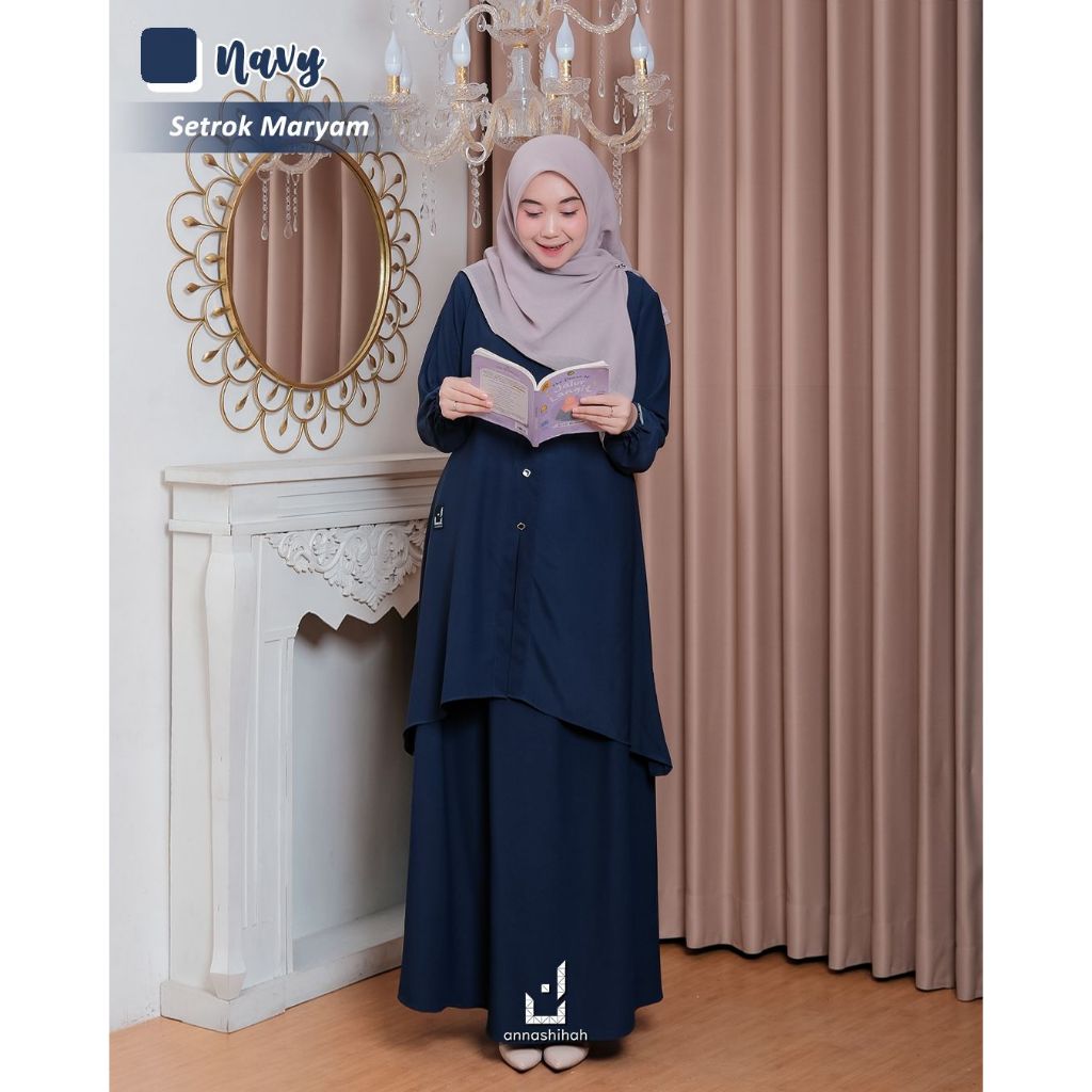 Jual SET ROK TUNIK MARYAM ANTI UV MARBELLA EXSLUSIVE ANNASIHAH-ONE SET ...