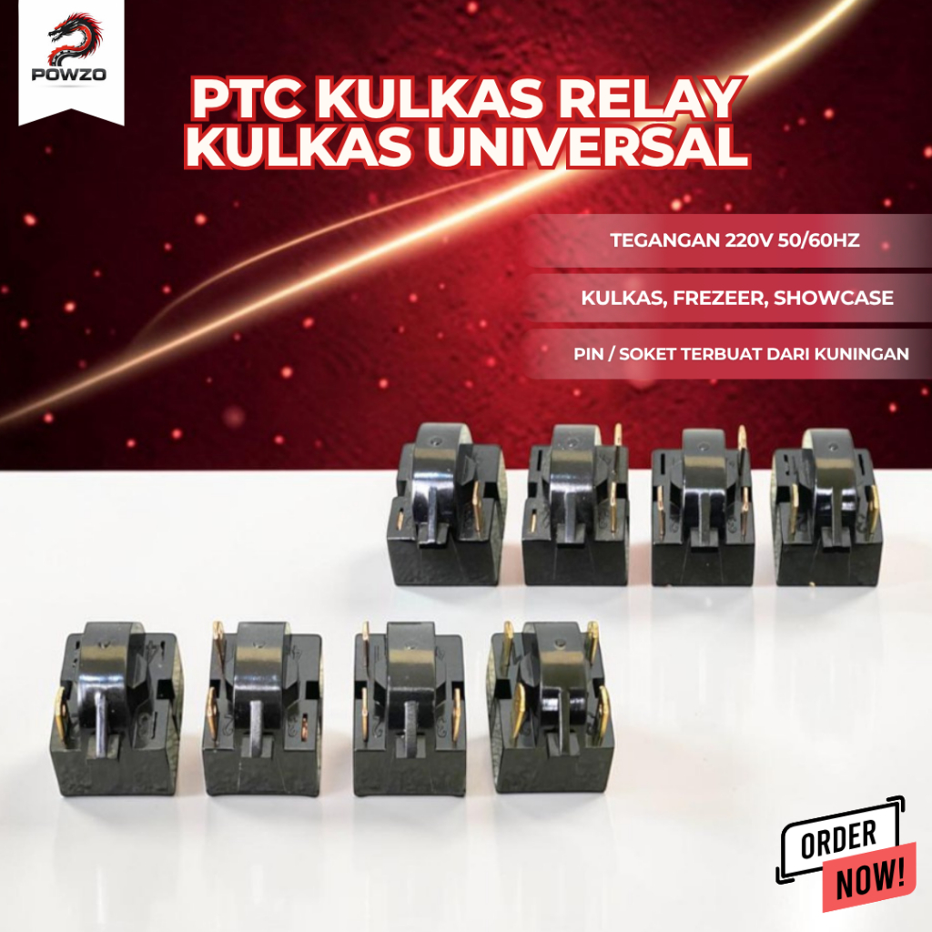 Jual POWZO Relay / PTC Compressor Kulkas Universal 1 Pin-2 Pin-3 Pin-4 ...
