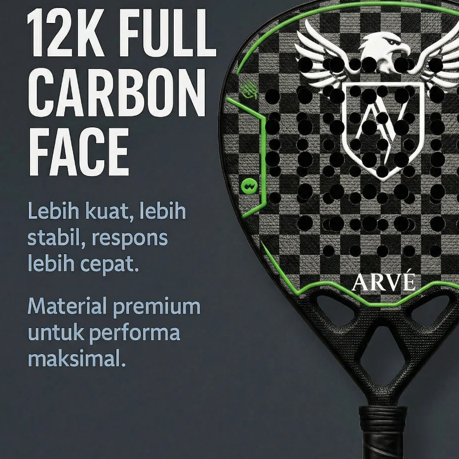 Jual P&P – Raket Padel 12K Carbon Premium Raket padel profesional ...