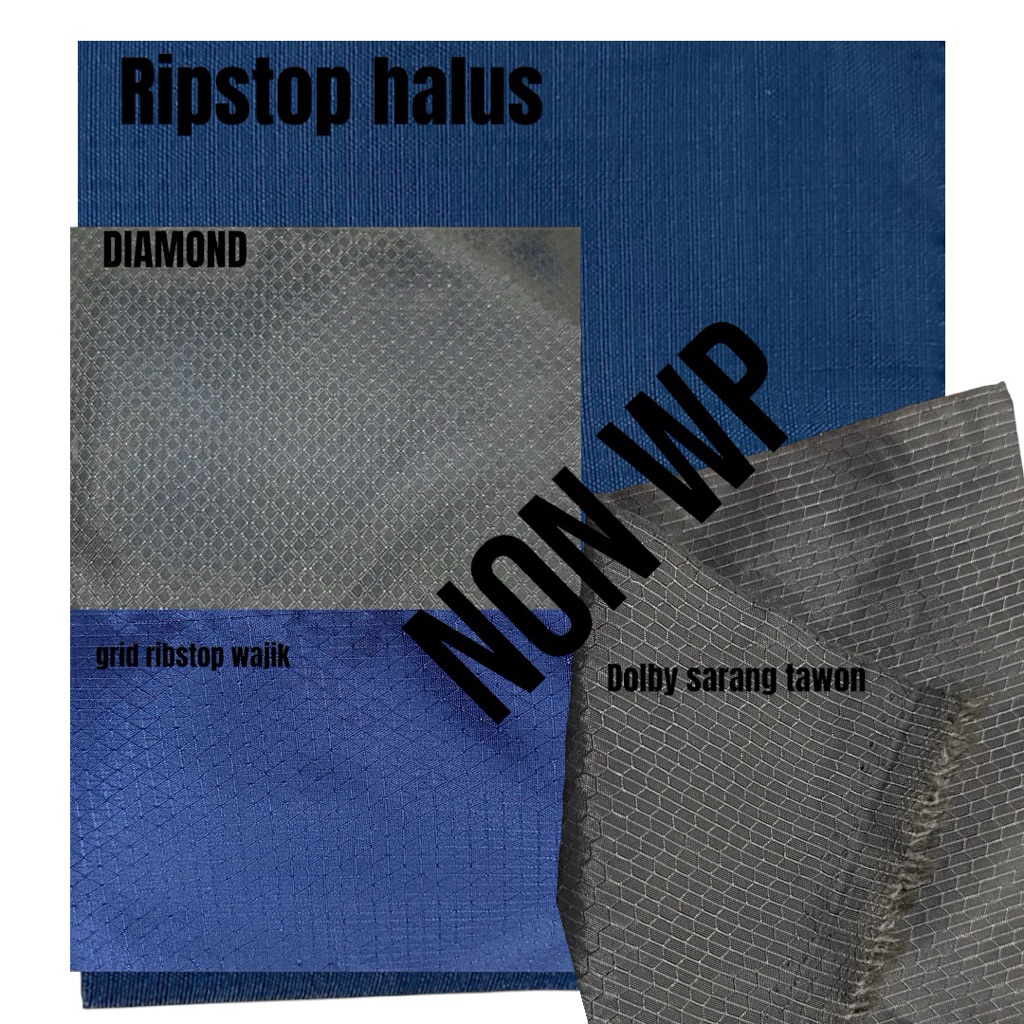 Jual KAIN PARASUT NIYLON 100D BAHAN DOLBI RIPSTOP WAJIK HEXSAGON BAHAN ...