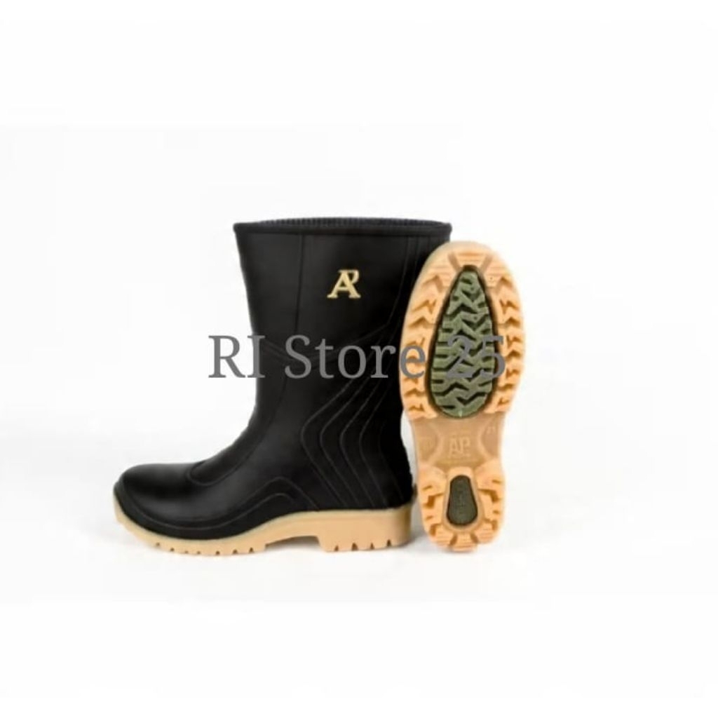 Jual Sepatu AP BOOT 2007 Hijau Kuning Hitam Pria Wanita Karet Pendek ...
