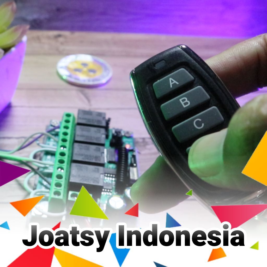 Jual Modul Remote 433Mhz Relay 4 Channel Sepaket Multi Fungsi | Shopee ...