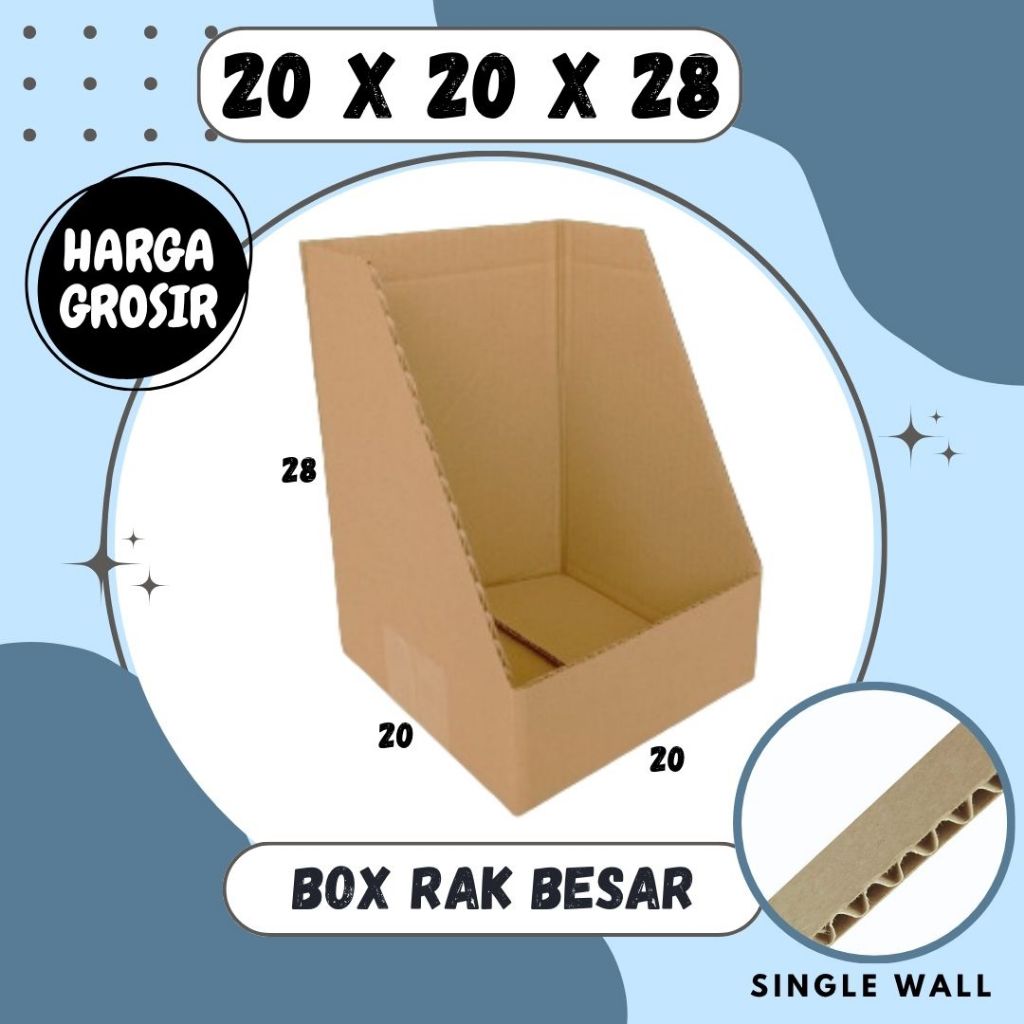 Jual Kardus File 20x20x28 Box File Dus Packing Kotak Kemasan Karton ...