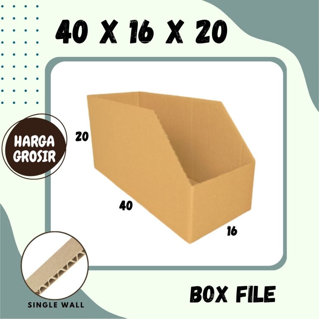 Jual Kardus File 40x16x20 Bondex Map Folder Map Bindex Partisi Box Bin ...