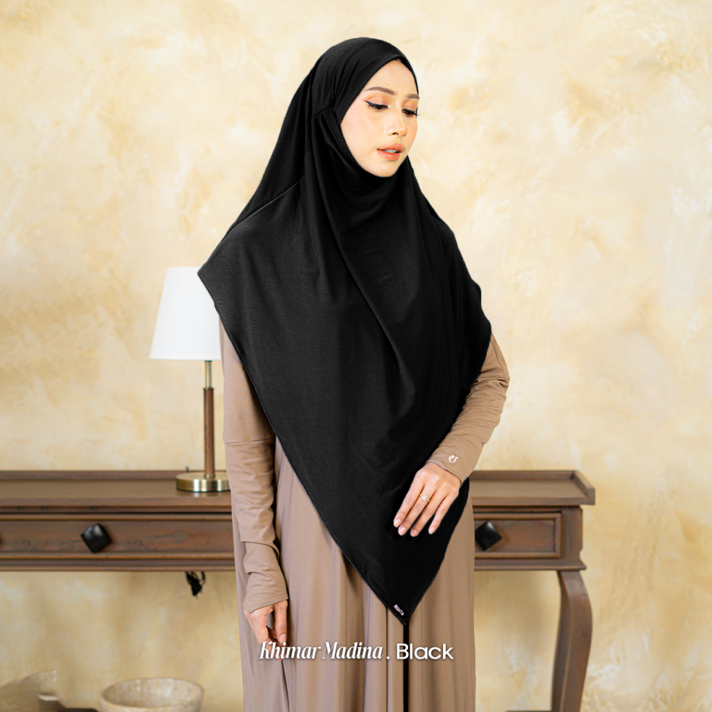 Kahtahijab French Khimar Madina Umroh Haji Syari Instan Hijab Cadar Niqab Jersey Adem Lebaran