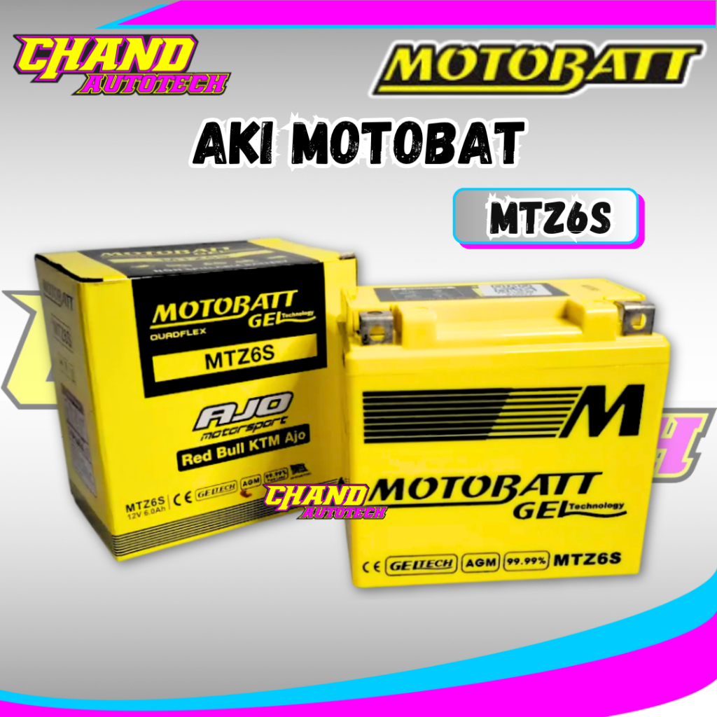 Aki Gel MOTOBATT MTZ6S 6AH Aki Vario 125 150 Beat ISS PCX NMAX LEXY Satria Fu 150 Scoopy CBS ISS