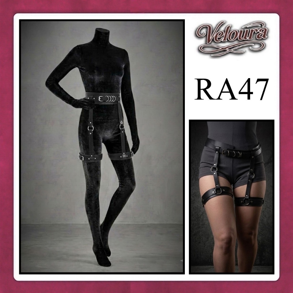Jual Veloura Aksesoris Outfit Bawahan - Gesper Celana Leather Garter Belt  Harness - RA47 | Shopee Indonesia