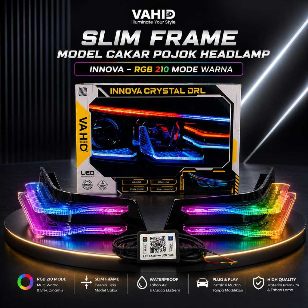 Jual Slim frame Premium original Vahid | lampu model 2 jari pojok ...