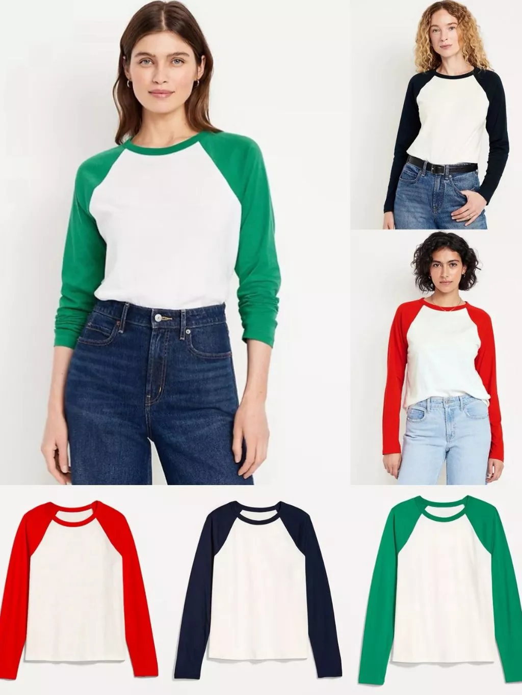 Kaos Lengan Panjang Wanita OLN EveryWear Long-Sleeve T-Shirt - 2368