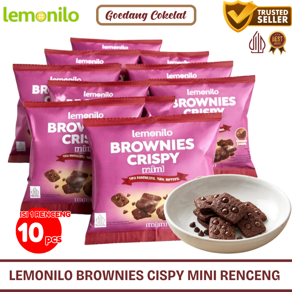 Jual Lemonilo Brownies Crispy Mini Choco Chips Cheese Keju Renceng Isi ...
