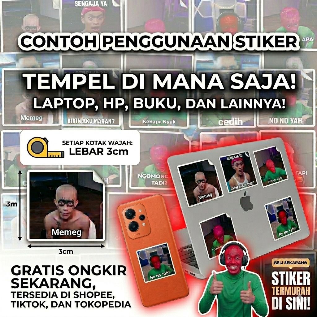 Jual Sticker Pack Meme Robby Lucu & Viral - Isi 12 pcs - Stiker ...
