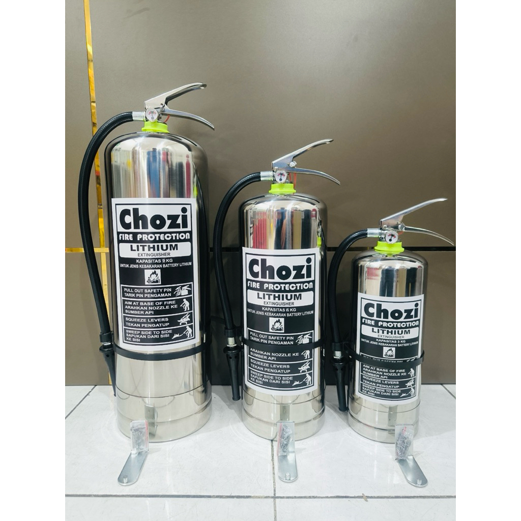 Jual APAR TABUNG PEMADAM STAINLESS LITHIUM-ION 9kg COMPLETE ISI ...