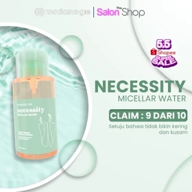 Madame Gie Necessity Micellar Water 300ml Make Up Remover Cleansing Water For All Skin Type
