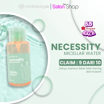 Madame Gie Necessity Micellar Water 300ml Make Up Remover Cleansing Water For All Skin Type