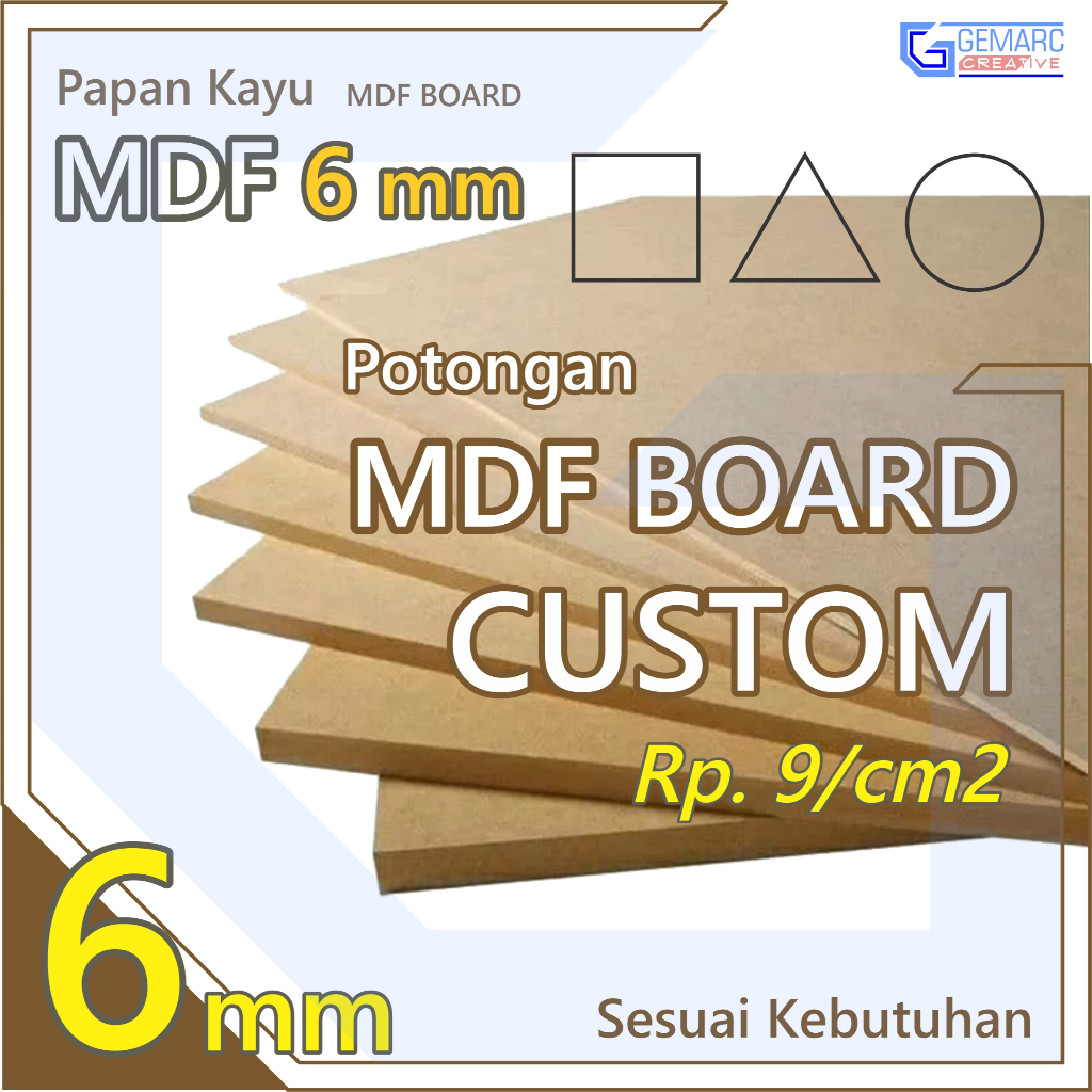 Jual KAYU MDF 6mm CUSTOM | Shopee Indonesia