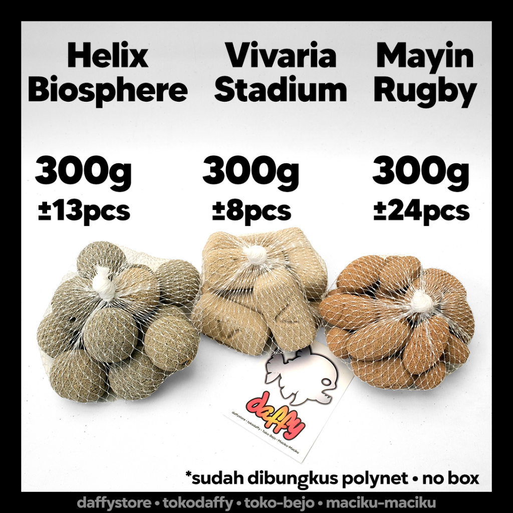 Jual Mayin Rugby • Vivaria Stadium • Helix Biosphere 300gr media filter ...