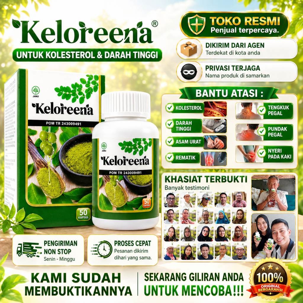 Obat Kolesterol Asam Urat dan Darah Tinggi Rematik Kesemutan kolestrol Herbal Keloreena Kapsul Daun Kelor Paling Ampuh Namun Setiap Orang Hasilnya Berbeda