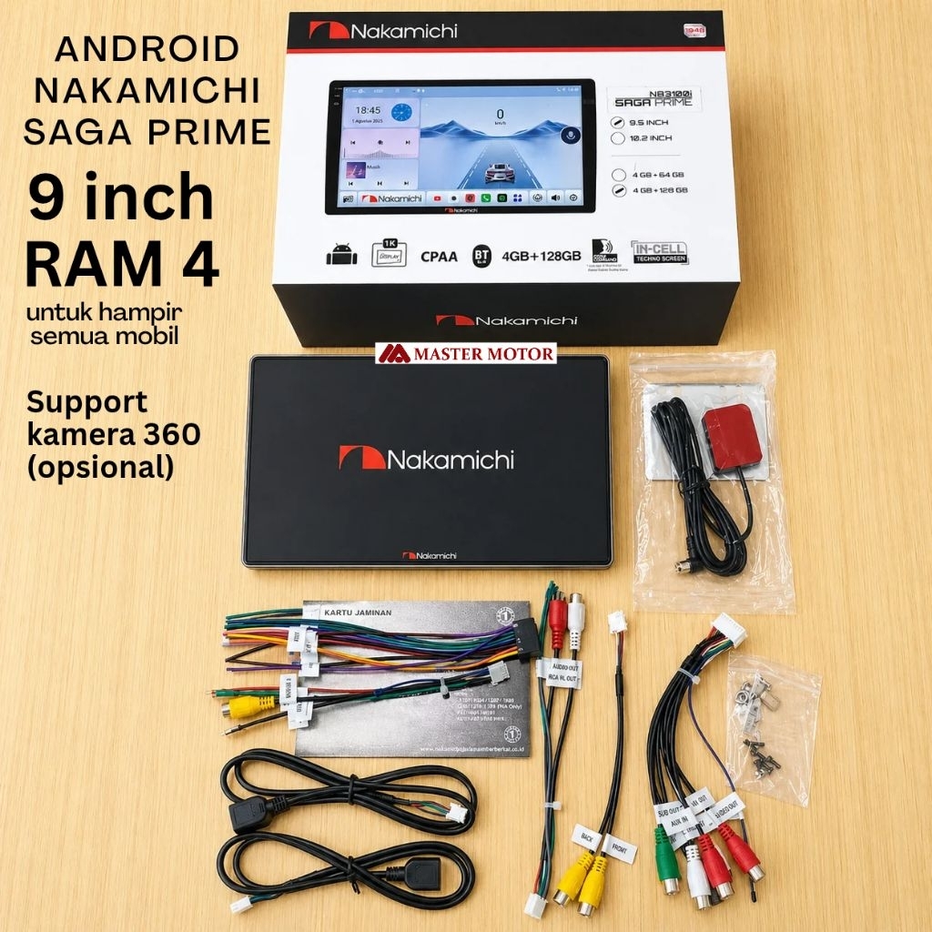 Jual Head unit Android NAKAMICHI SAGA PRIME 9