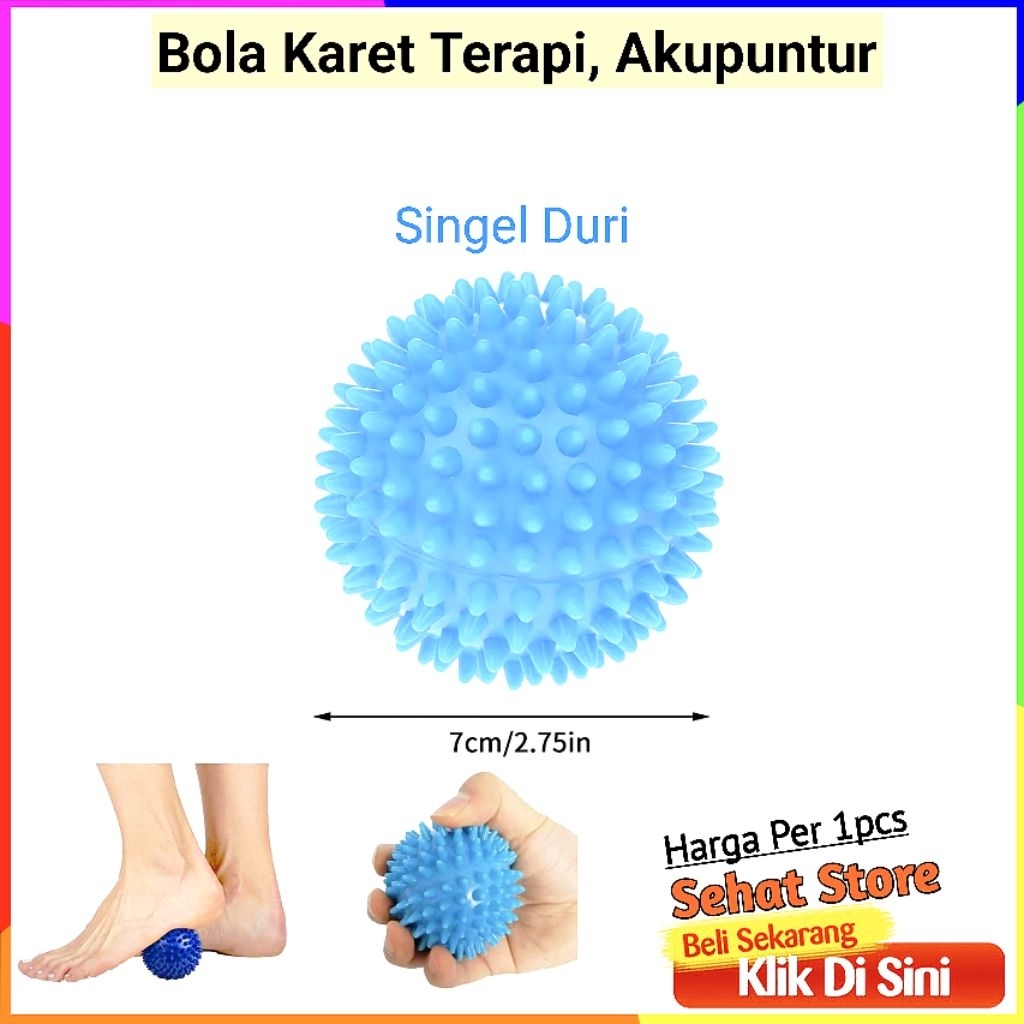 Jual Bola Terapi Pijat Kret Duri Refleksi Pijit Sakit Telapak Jari ...