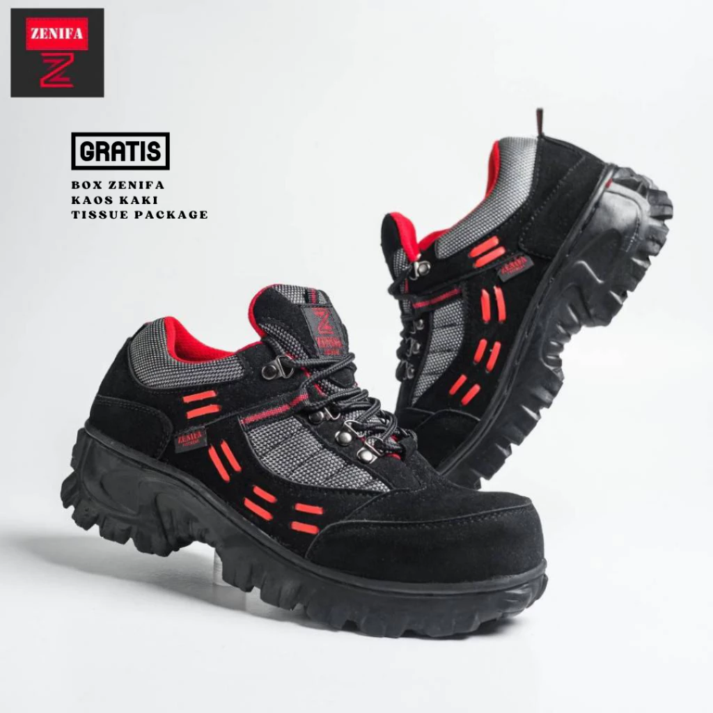 Zenifa Sepatu Safety Boots Outdoor Pria Slide 3
