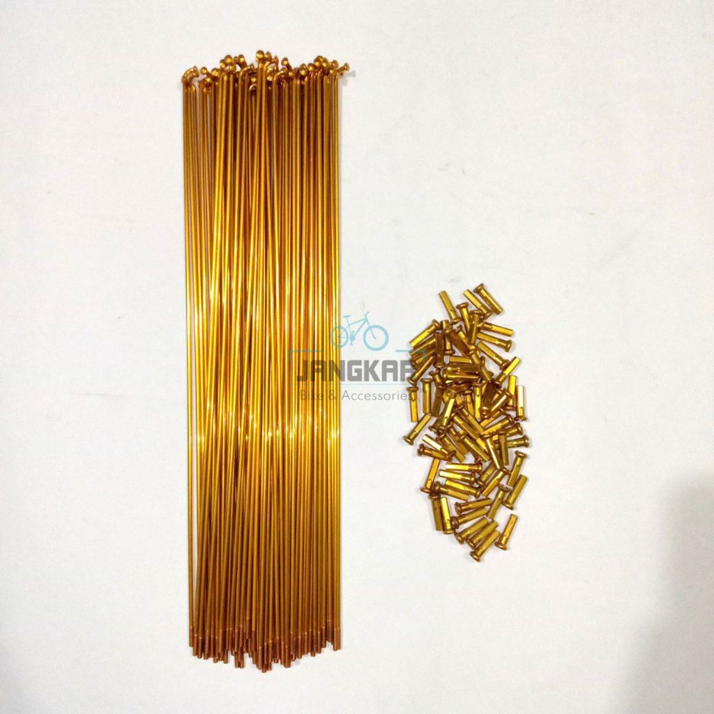 Jual RUJI SEPEDA 26 INCH WARNA GOLD EMAS JARI-JARI SPOKE 262 MM RIMS ...
