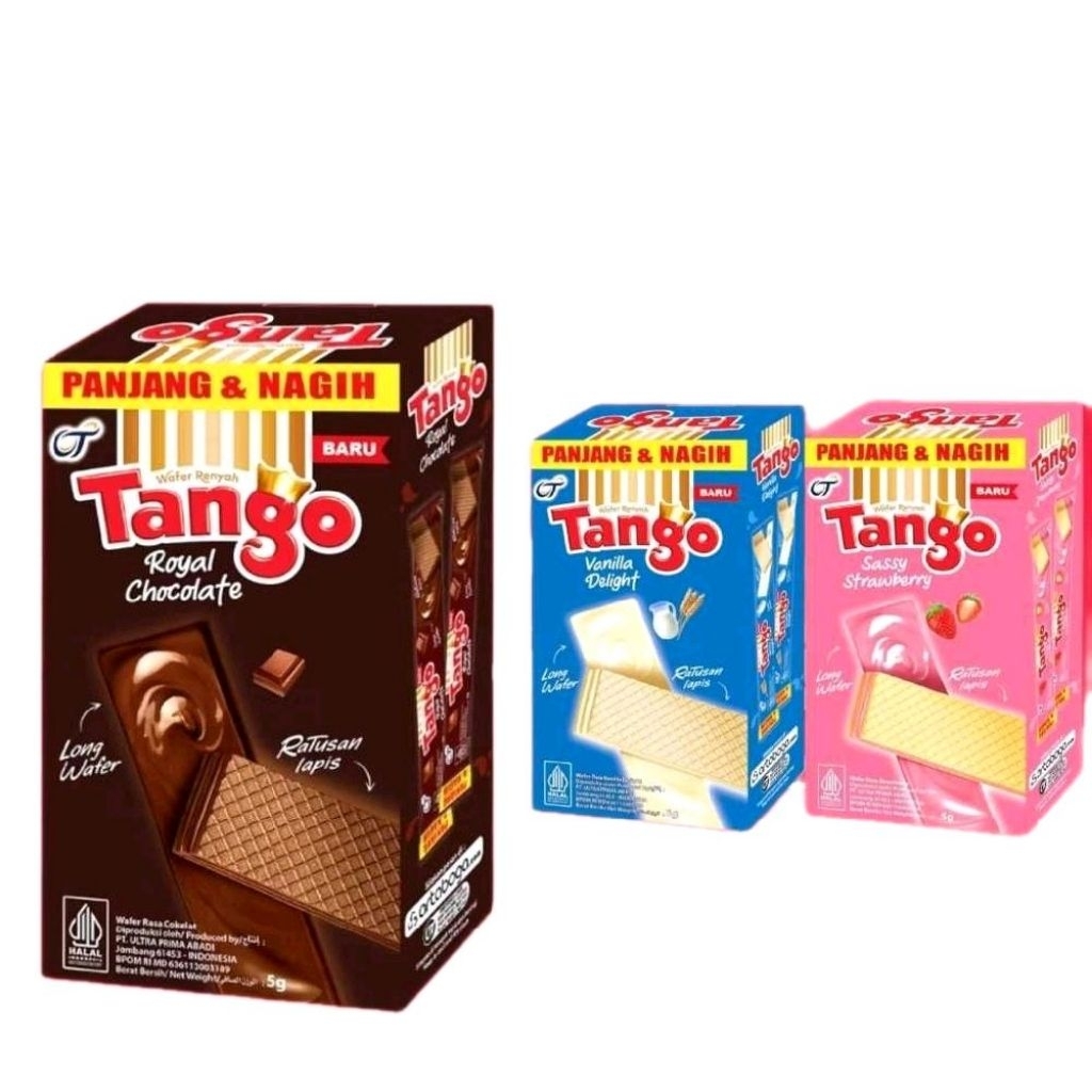 Jual TANGO WAFER RASA VANILA | COKELAT | STRAWBERY NETTO 1 BOX ISI 20 ...