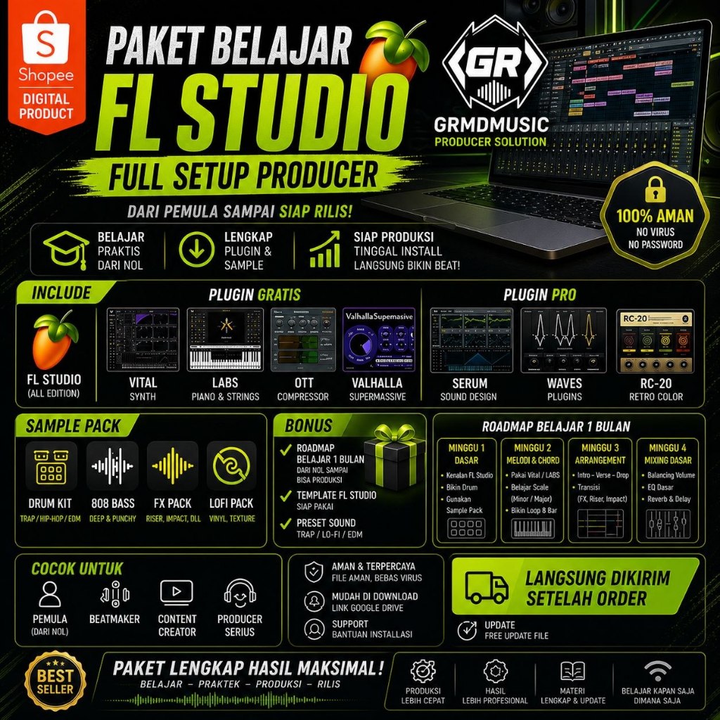 Jual Fl Studio Terlengkap & Harga Terbaru Juli 2026 | Shopee Indonesia