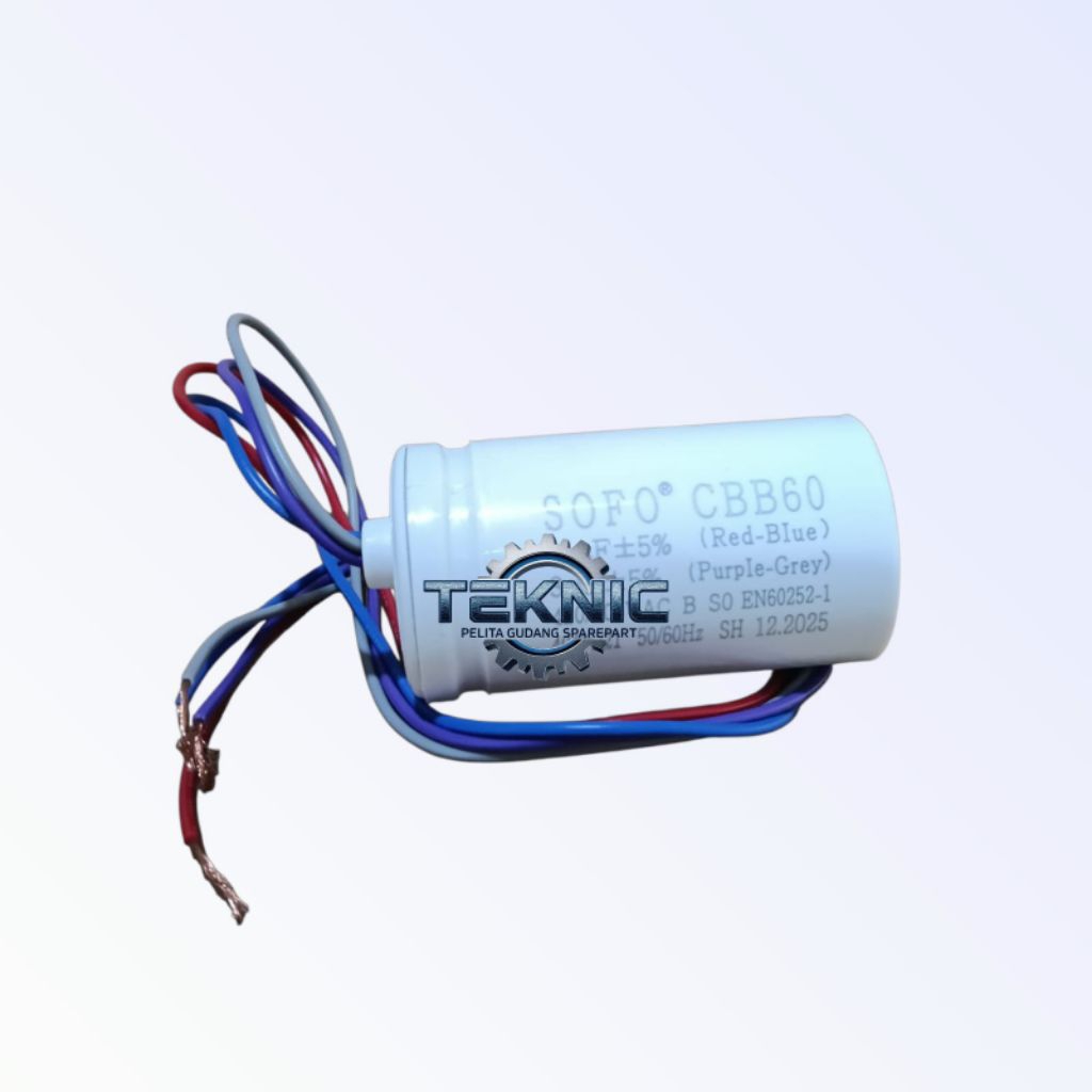 Jual CAPACITOR SOFO ORIGINAL SHARP-MESIN CUCI SHARP 2 TABUNG ES-T75MW ...