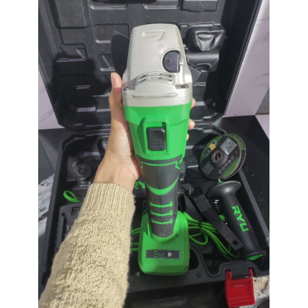 Jual RYU Cordless Grinder 20V RCG20V Mesin Gerinda Baterai | Shopee ...