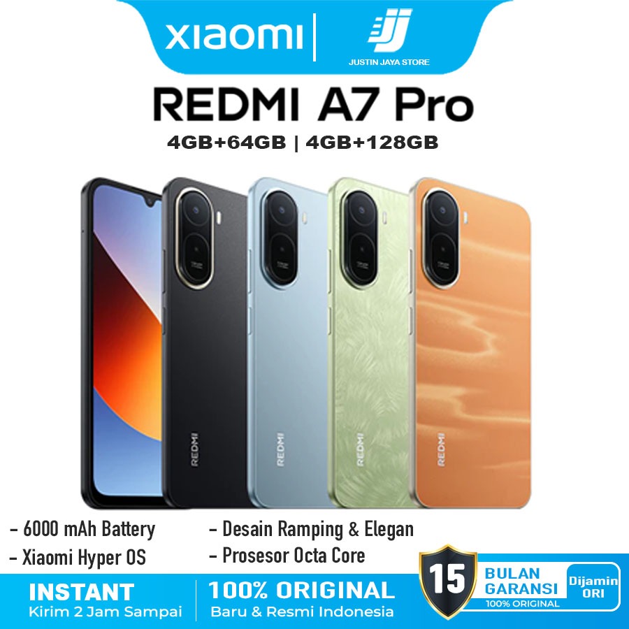 Xiaomi Redmi A7 Pro [4GB/128GB] [4/64GB] Garansi Resmi Xiaomi Indonesia 15 Bulan