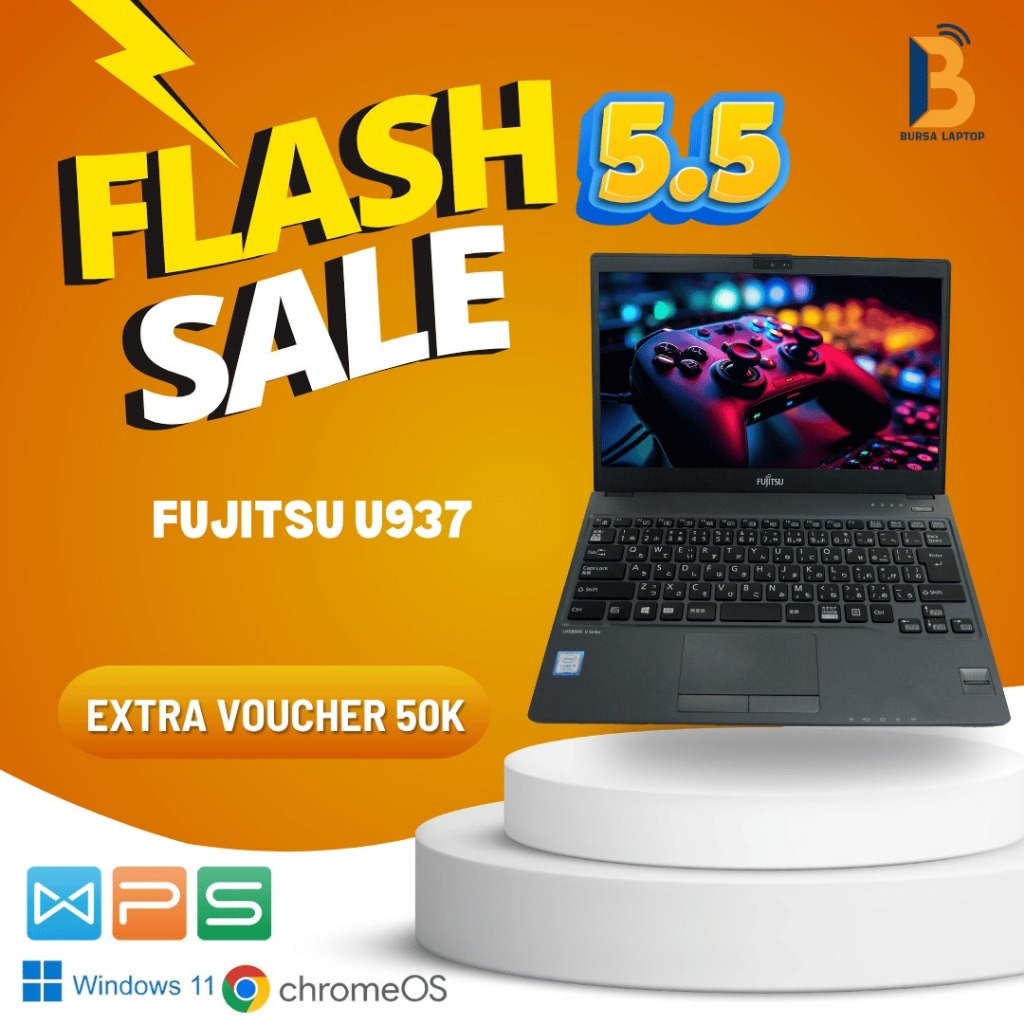 Jual Fujitsu Lifebook U937 Touchscreen Core I5 Gen 7 8 Ram 8gb Ssd