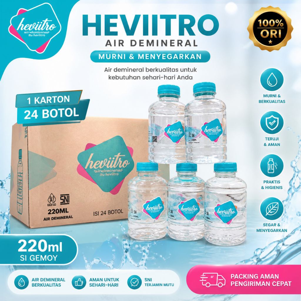 Jual Air minum Hervitro 220 ml anti tumpah | Shopee Indonesia