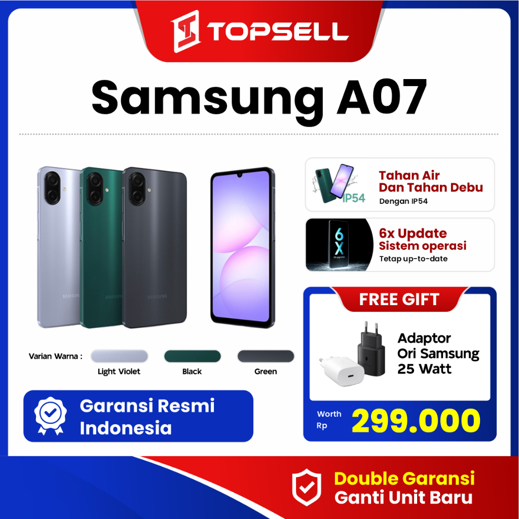 Jual A07 Samsung Galaxy AO7 5G 4+64GB | 4+128GB | 6+128GB | 8+256GB ...