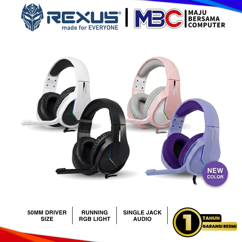 Jual Headset REXUS Gaming Vonix F80 RGB - Rexus F80 Vonix Gaming RGB ...