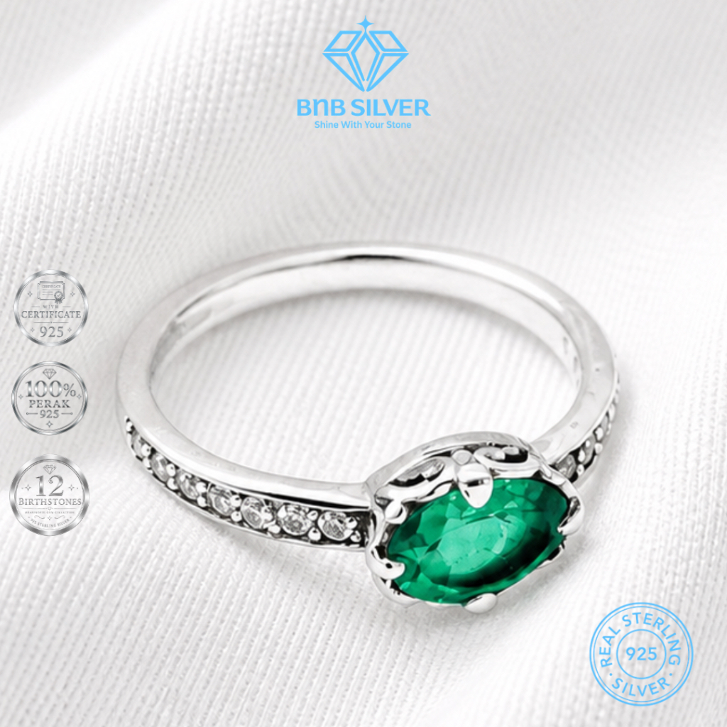 Jual #25 BnB Silver - Cincin Silver Veloura Birth Ring Wanita ...