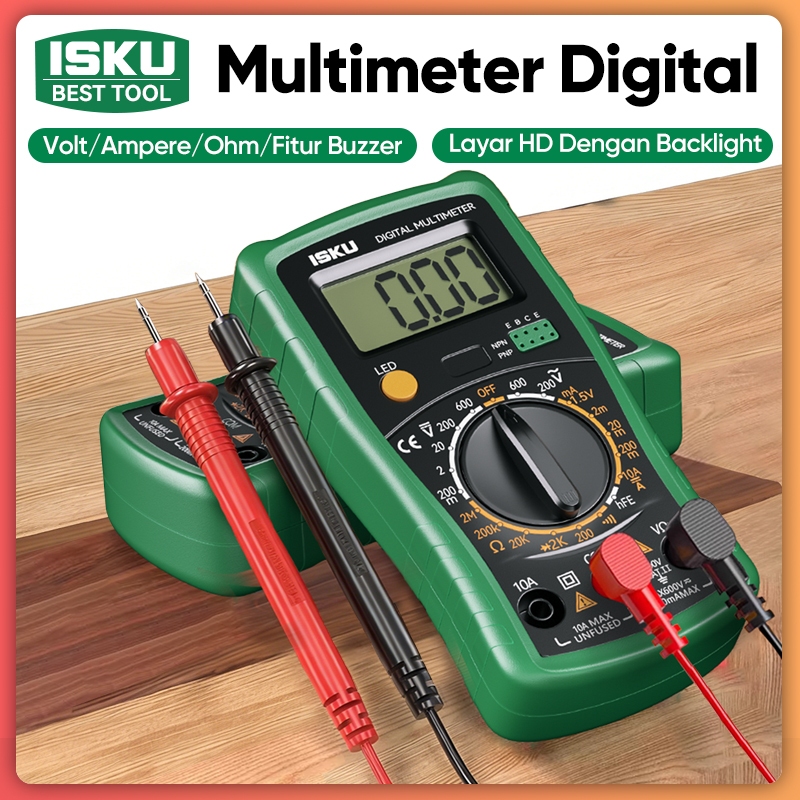 Jual ISKU Alat Ukur Listrik Multimeter Digital Avometer Pemula Aman ...