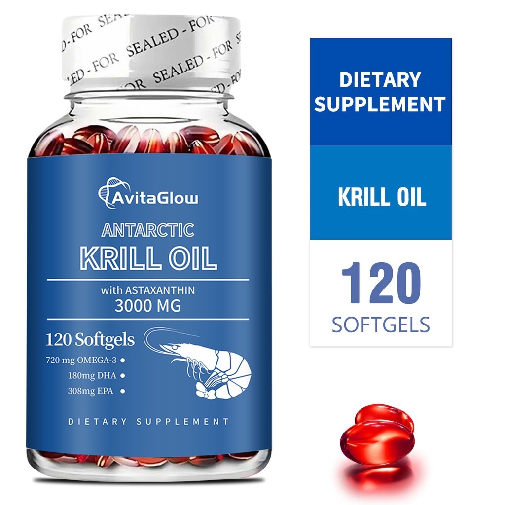 120 Kapsul Minyak Krill Antartika BzenWell - Tingkatkan Sirkulasi Darah & Dukung Kesehatan Jantung